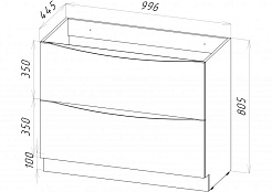 BelBagno Тумба с раковиной напольная MARINO 1000 Bianco Lucido – фотография-5