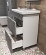 Vigo Мебель для ванной Geometry 2-600 белая/бетон – картинка-15