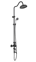 Aquatek Душевая система Классик AQ2543MB с термостатом, матовая черная