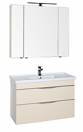 Aquanet Мебель для ванной "Эвора 100" сливочная – фотография-1