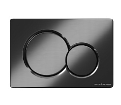 Ceramicanova Кнопка смыва Balance Circle CCN12-003GG вороненая сталь – фотография-1