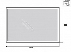 BelBagno Мебель для ванной AURORA 1000 Metallo, TCH – фотография-5