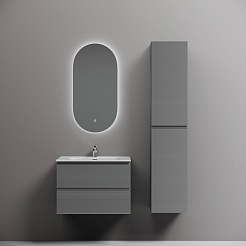 Sancos Тумба с раковиной Folk 70 ergraut soft раковина Element 71 CN7007 – фотография-4