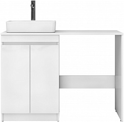 Vigo Мебель для ванной Urban 600-2-0 со столешницей под стиральную машину белая – фотография-5
