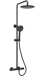 Sancos Душевая система Game с термостатом чёрный матовый SC3002MB – фотография-1