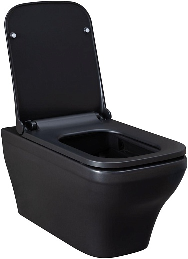 Allen Brau Чаша подвесного унитаза Infinity 4.21011.31 чёрный матовый – фотография-18
