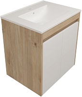 Teymi Тумба под раковину Netta 60 подвесная без фасада дуб