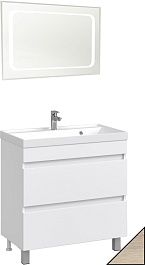 Водолей Мебель для ванной Best 70 ореховый дубослив светлый – фотография-1