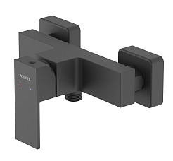 Aquatek Смеситель для душа Либра AQ1660MB матовый черный – фотография-1