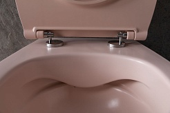 Allen Brau Унитаз подвесной Fantasy 4.11004.SM розовый с крышкой 4.11005.SM – фотография-12