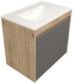 Teymi Фасад для тумбы Netta 70 Волна графит – фотография-3