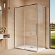 Vincea Душевой уголок Ultima 120x90 VSR-7UL9012CLGM профиль вороненая сталь стекло прозрачное – фотография-5