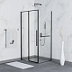 RGW Душевой уголок Stilvoll SV-42-1B (SV-12B + Z-060-2B) 120x90 профиль черный стекло прозрачное – фотография-4