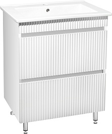 Runo Тумба под раковину Модена 75 белая – фотография-1