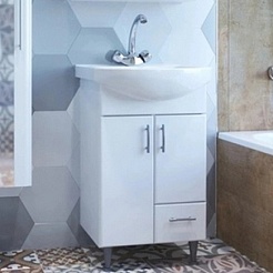 Mixline Мебель для ванной Веста 50 R Уют белая – фотография-4