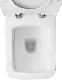 Azario Унитаз-моноблок Zeno AZ-1169 безободковый с бачком с сиденьем микролифт белый – фотография-10