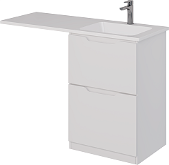 Dreja Тумба под раковину Bona 60 белая – фотография-3