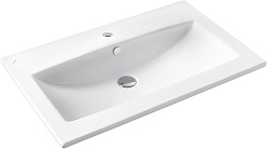 Акватон Тумба с раковиной Сохо 75 подвесная дуб веллингтон/графит софт – фотография-8