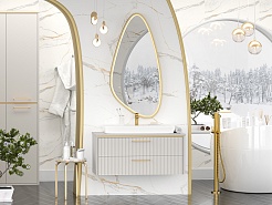 Brevita Мебель для ванной Elche 100 подвесная серый кашемир – фотография-2