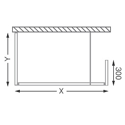 Roltechnik Душевое ограждение WALK B/1200/800 – фотография-2
