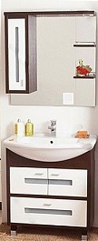 Бриклаер Мебель для ванной Бали 75 L венге – фотография-1