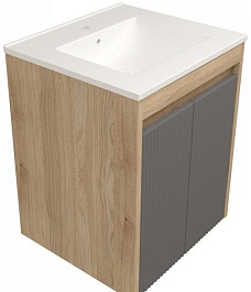 Teymi Фасад для тумбы Netta 50 Волна графит – фотография-3