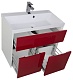 Aquanet Тумба с раковиной "Латина 80" бордо (179930) – картинка-14
