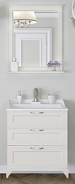 Акватон Мебель для ванной "Леон 65 Н" дуб белый – фотография-1