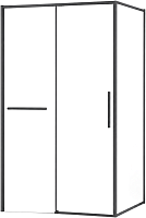 Vincea Душевой уголок Slim Soft 120x90 VSR-1SS9012CLGM профиль вороненая сталь стекло прозрачное