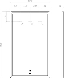 Vigo Зеркало Roberta Classic 600 – фотография-6