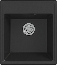 Teymi Мойка кухонная Helmi Smart 42 кварцевая черная матовая – фотография-1