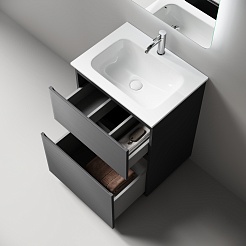 Sancos Тумба под раковину напольная Folk Floor 60 grey soft – фотография-2