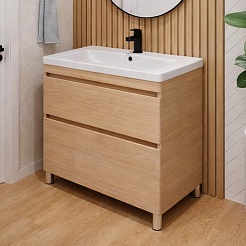 Vivon Тумба под раковину Atwood 80 напольная дерево – фотография-3