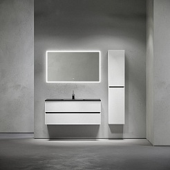 Sancos Тумба с раковиной Urban 120 белый глянец раковина Element 121 CN7006MB – фотография-5