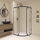 RGW Душевой уголок Classic CL-55B 90x90 профиль черный стекло прозрачное – картинка-10
