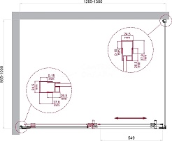BelBagno Душевой уголок Luce 130/100 LUCE-AH-1-130/100-C-Cr профиль хром стекло прозрачное – фотография-6