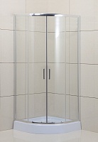 BelBagno Душевой уголок Uno 85/85 UNO-195-R-2-85-C-Cr стекло прозрачное