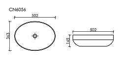 Ceramicanova Мебельная раковина Element 50 CN6056MB чёрный матовый – фотография-6