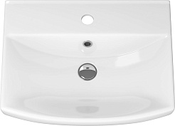 Misty Тумба с раковиной Сканди 50 белая/дуб крафт золотой/антрацит – фотография-8