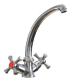 Mixline Смеситель для кухни 1/2 керамический ML10-03 хром – фотография-1