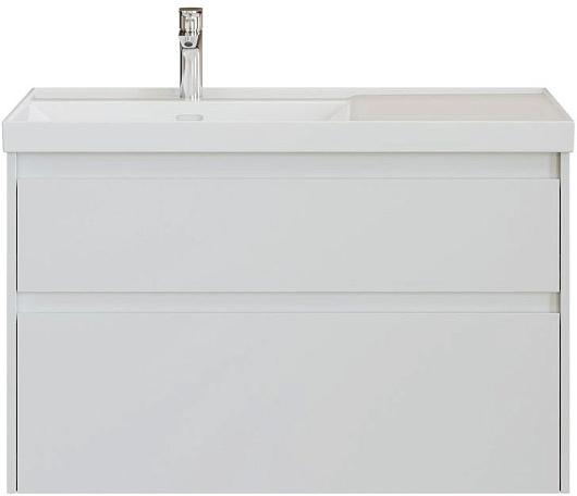 Aquanet Тумба с раковиной Nova Lite 2.0 100 L подвесная белая – фото-1