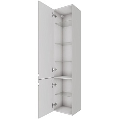 Aquatek Шкаф-пенал Вега 35 AQ70035L-LG серый туман, петли слева – фотография-2