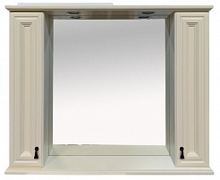 Misty Зеркало-шкаф для ванной Лувр 105 слоновая кость – фотография-1