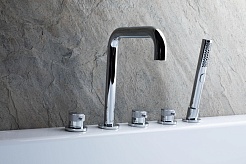 Allen Brau Смеситель на борт ванны Priority 5.31007-00 (с внутренней частью) хром – фотография-2