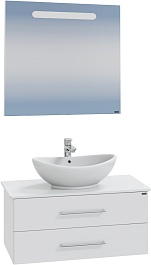 СанТа Мебель для ванной Вегас 100 подвесная белая – фотография-1