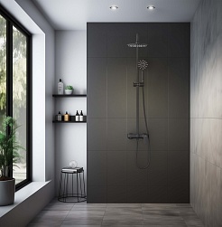 Aquatek Душевая система Бетта AQ2140MB матовая черная – фотография-8