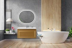 Cezares Тумба под раковину Giubileo 100 подвесная брашированное золото – фотография-10