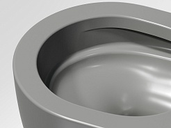 Ceramicanova Подвесной унитаз Modena Rimless CN6063MH антрацит матовый – фотография-4