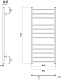 Domoterm Полотенцесушитель Медея П12 (3-4-5) 600x1200 хром – картинка-6