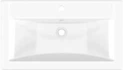 Mixline Тумба с раковиной Лайф 80 подвесная белая – фотография-5